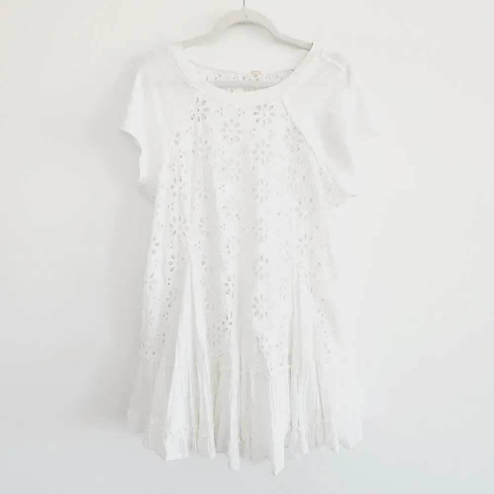 Free People White Eyelet Dress - Picture 4 of 11